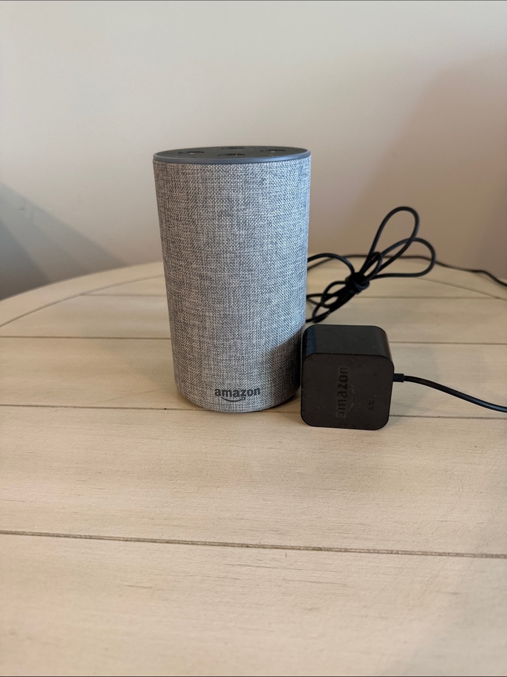 Amazon Echo Portable Smart Speaker in Light Gray Fabric